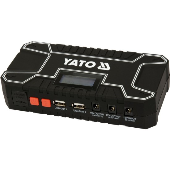 Батерия за аварийно запалване на YATO, USB, 12000mAh